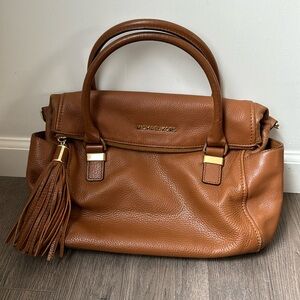 MICHAEL Michael Kors Brown Satchel Bag with Strap